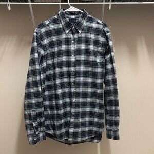 Ralph Lauren Navy and White Plaid Shirt